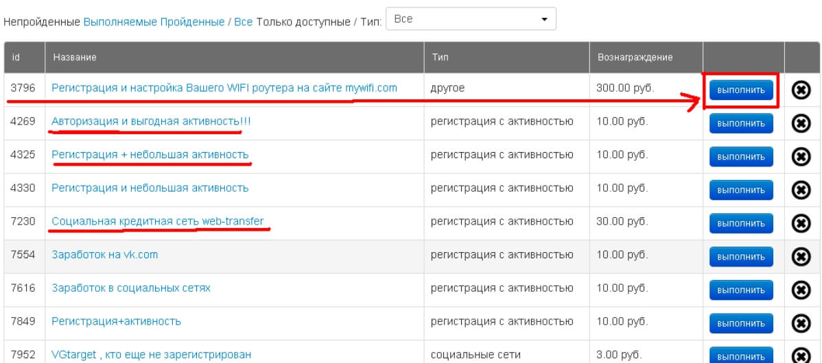 Регистрация выполнена. Регистрация д первых