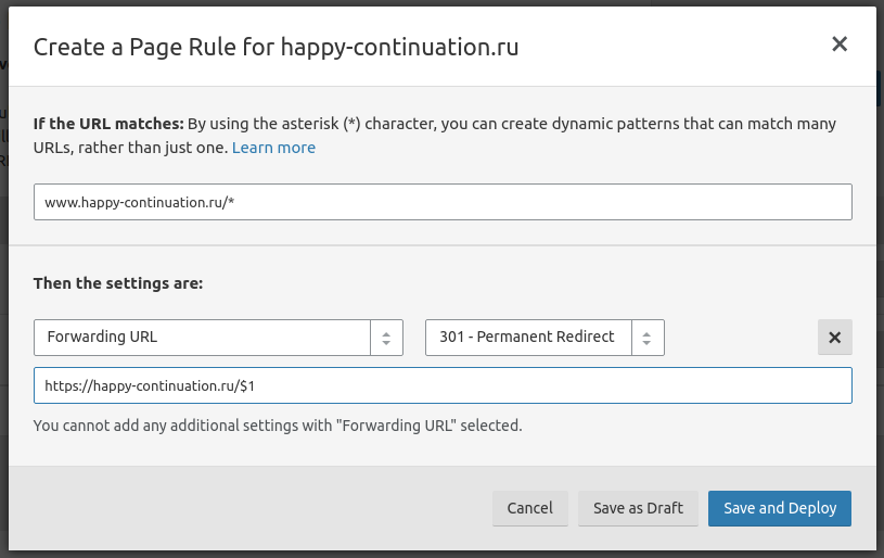 Redirect example. Permanent redirect что это. One Page Rules.